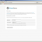 First Install Page